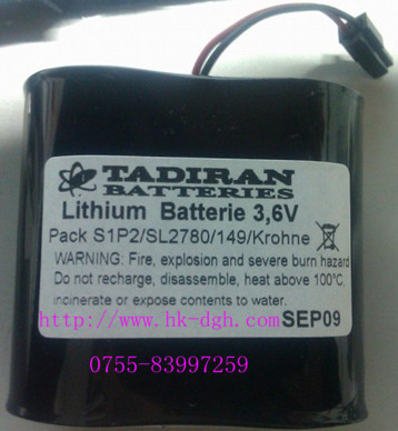 PACK S1P2/SL2780/149 3.6V Tadiran battery 