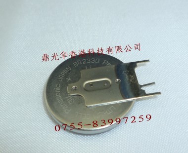 panasonic BR2330 3v button coin cell with weld leg